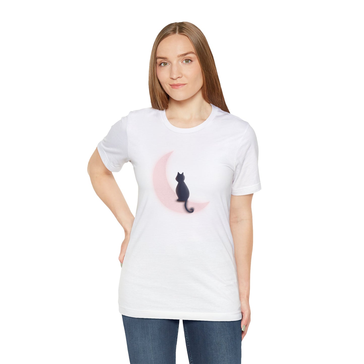 Black Cat Moon T-shirt