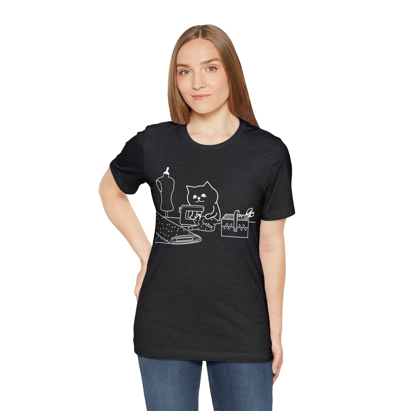 Cat Sewing T-shirt