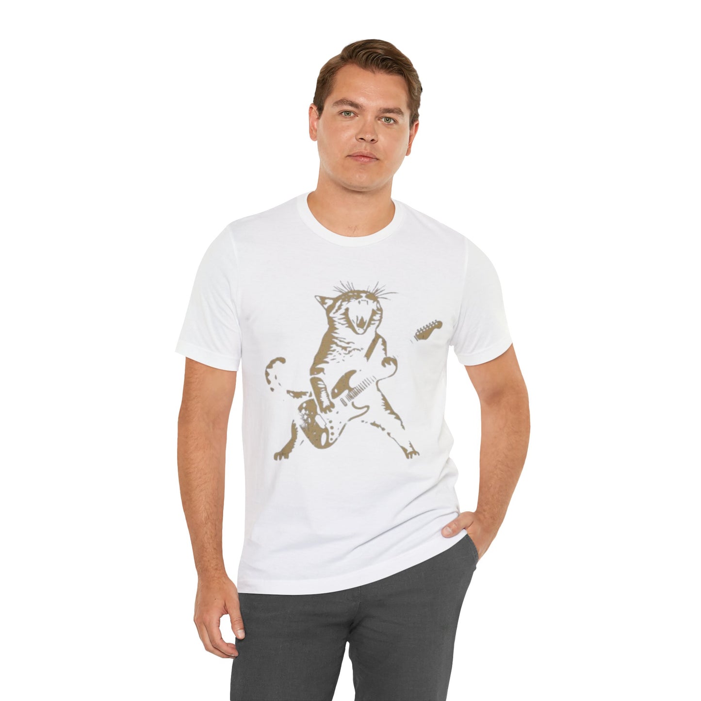 Rock Cat Guitar T-shirt