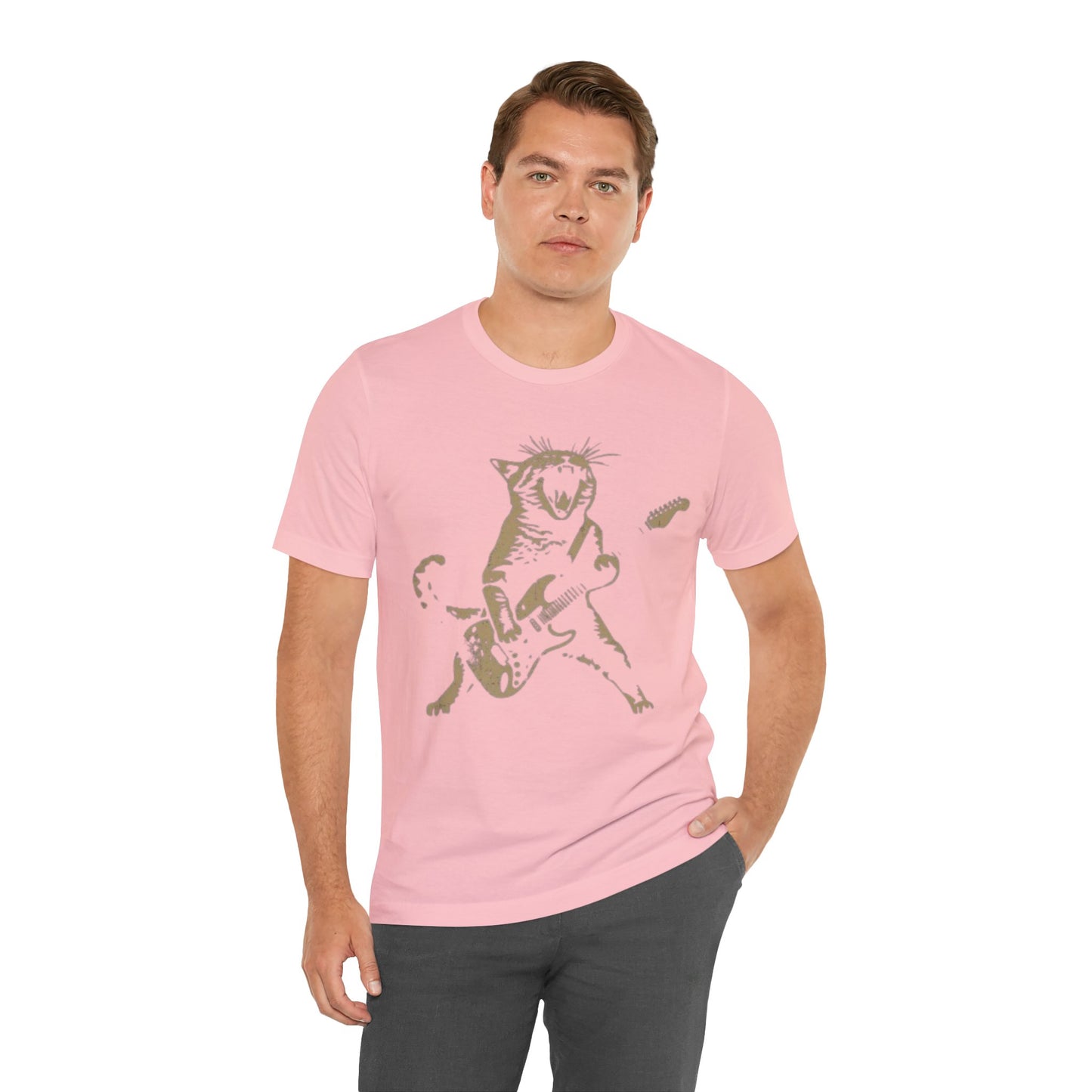 Rock Cat Guitar T-shirt