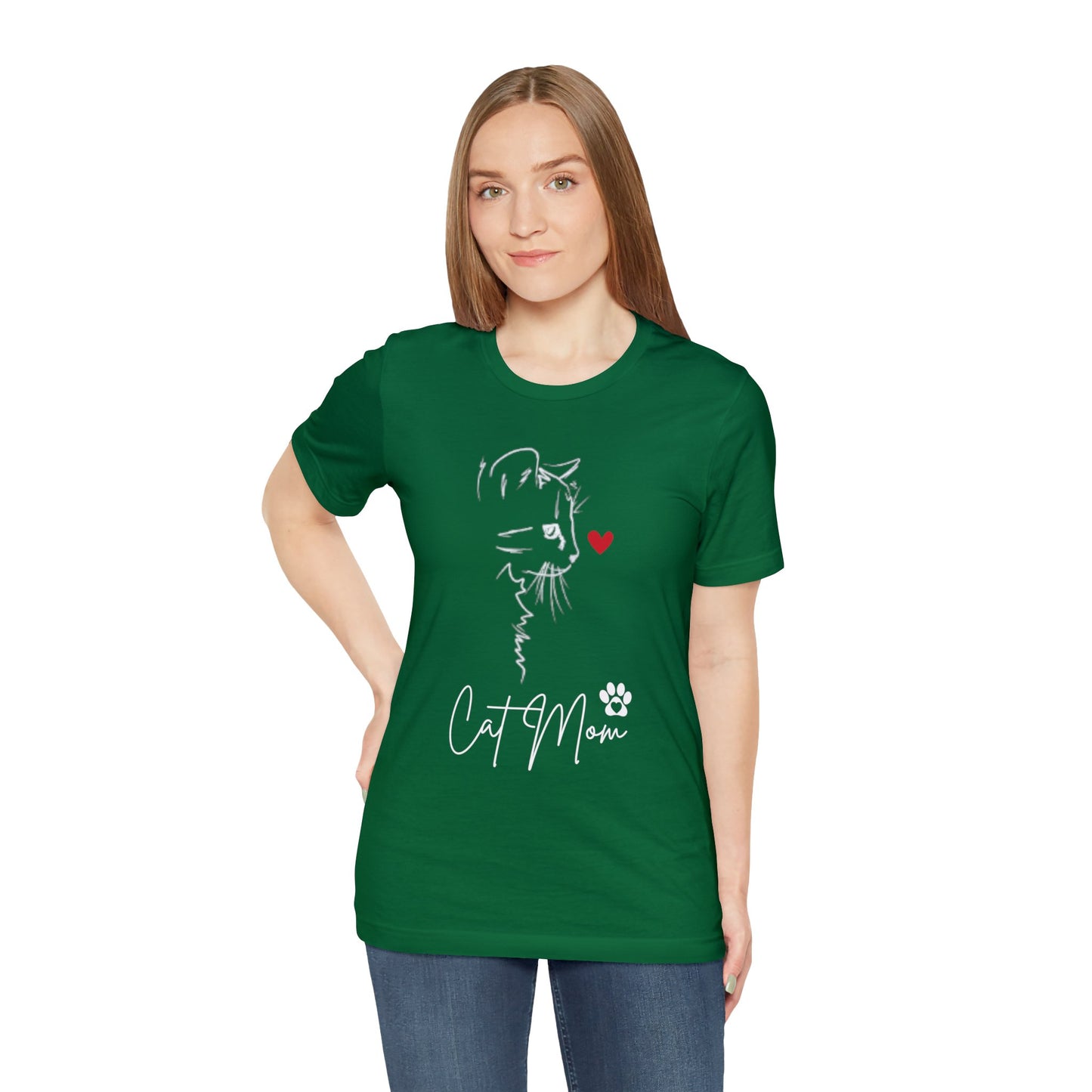 Cat Mom Paw T-shirt