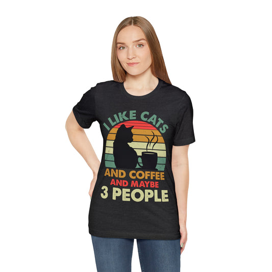 I Like Cats And Coffee T-shirt