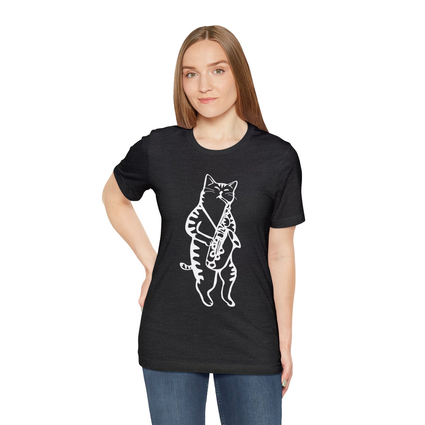 Cat Saxophone T-shirt