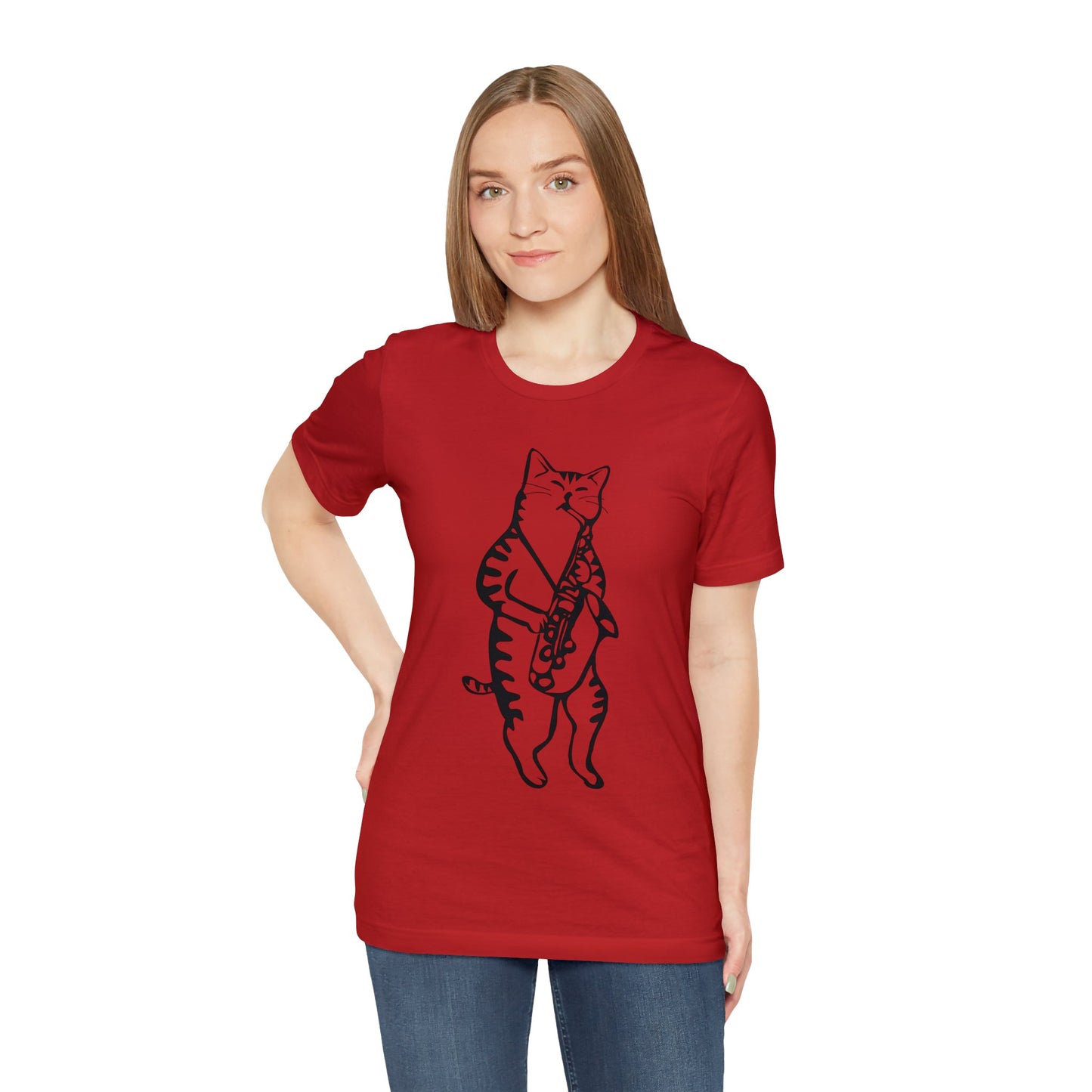 Cat Saxophone T-shirt