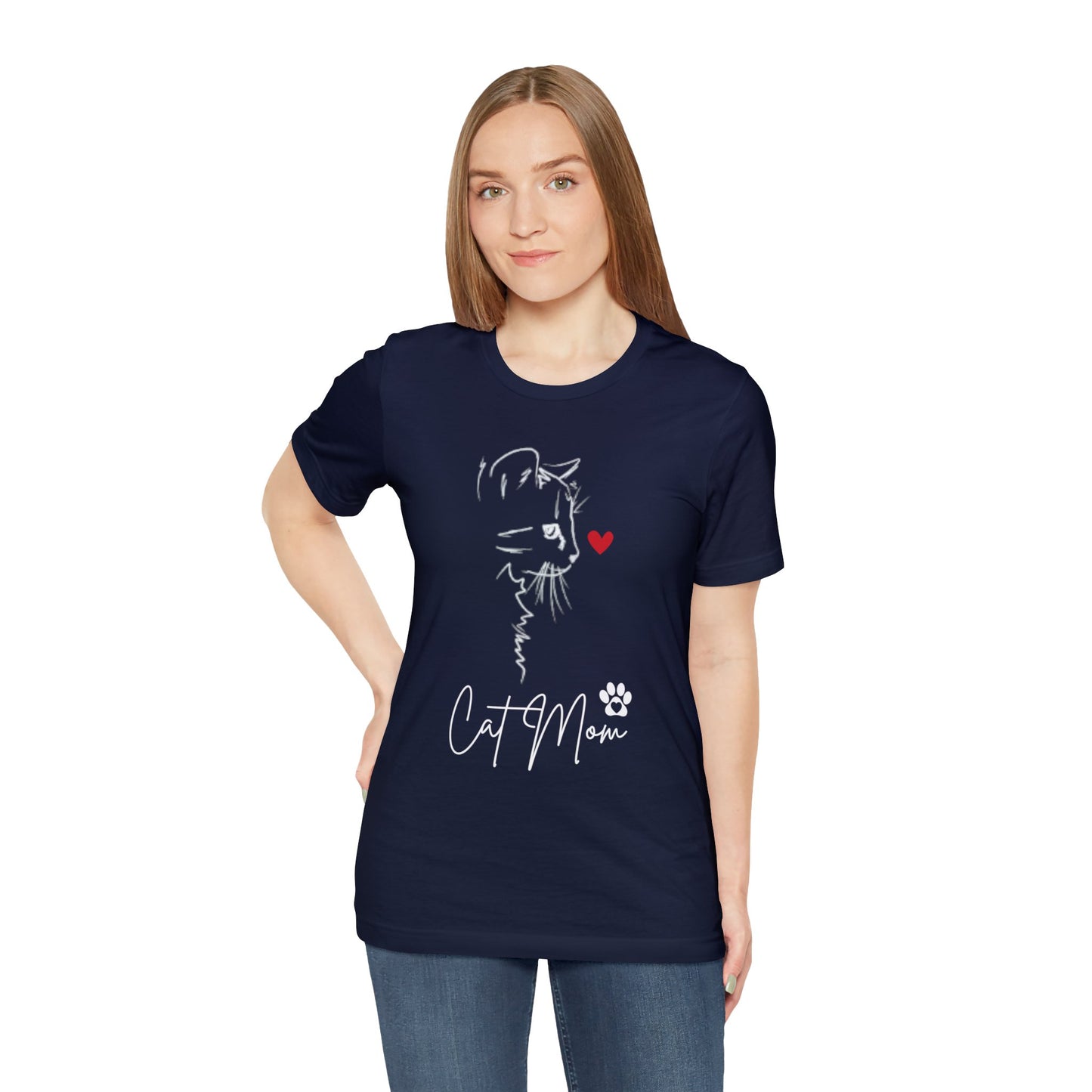 Cat Mom Paw T-shirt