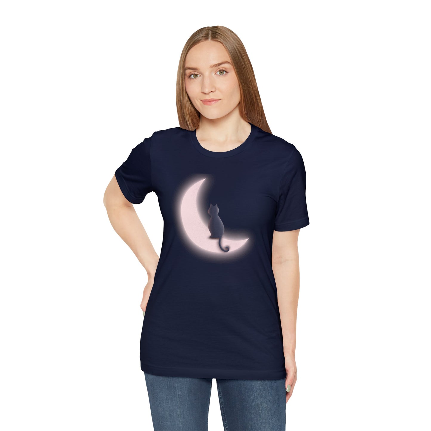 Black Cat Moon T-shirt