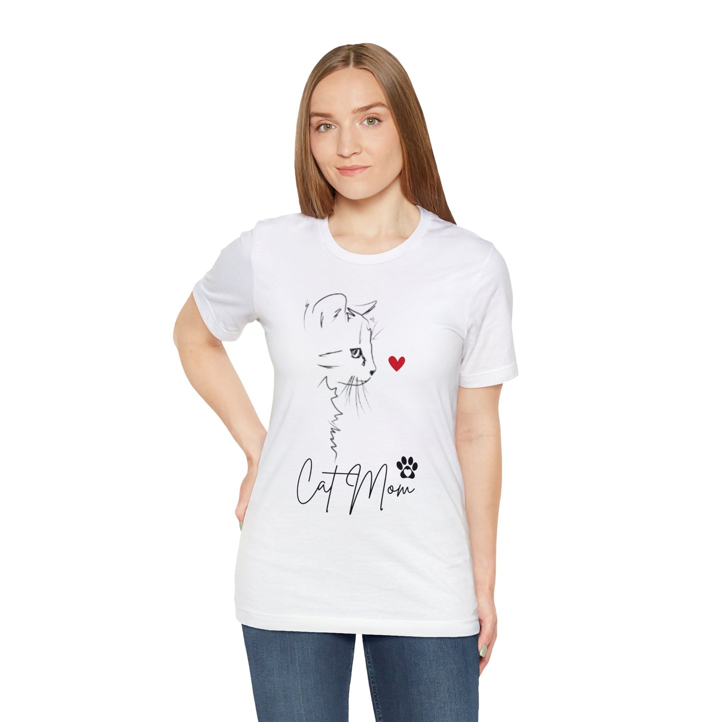 Cat Mom Paw T-shirt