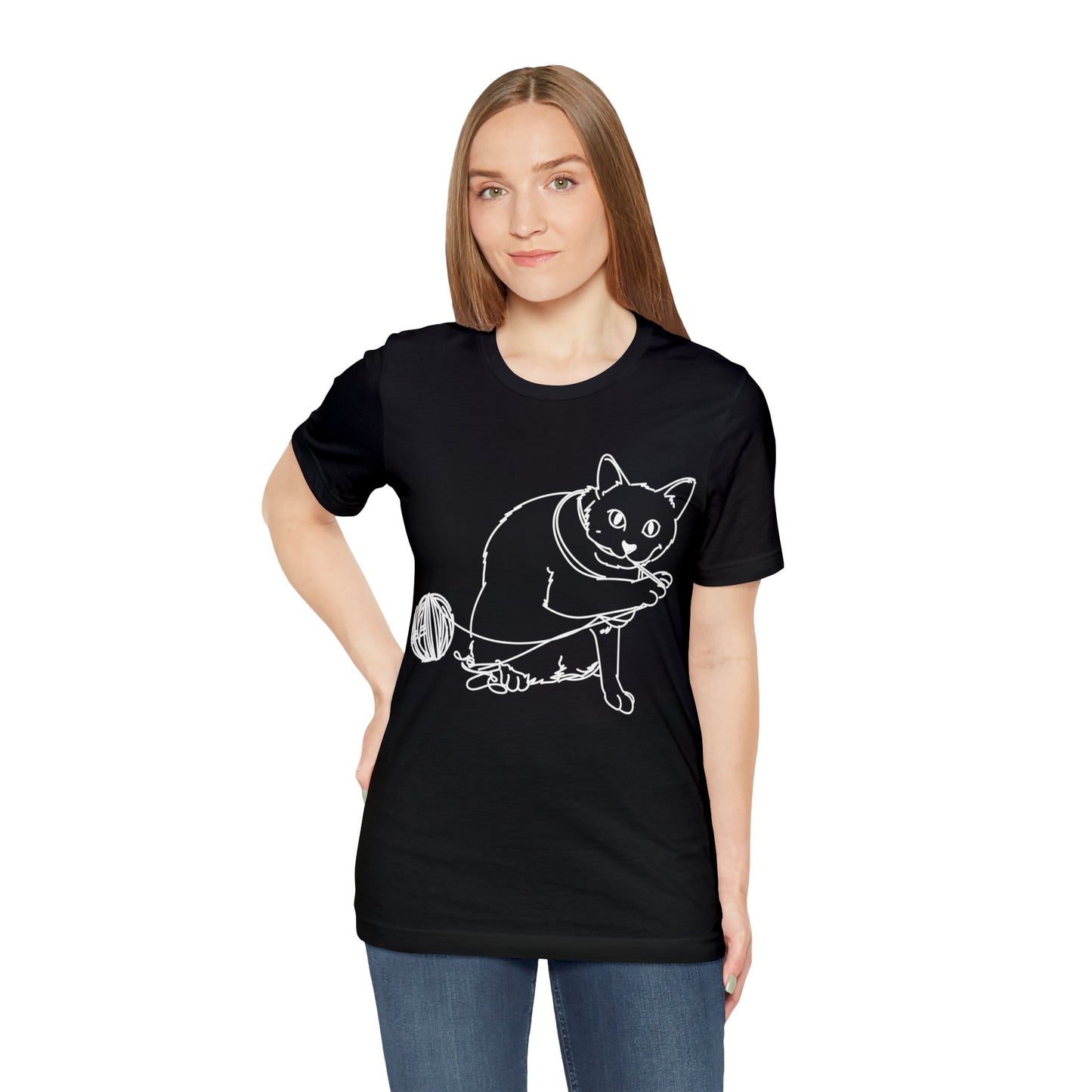 Cat Knitting T-shirt