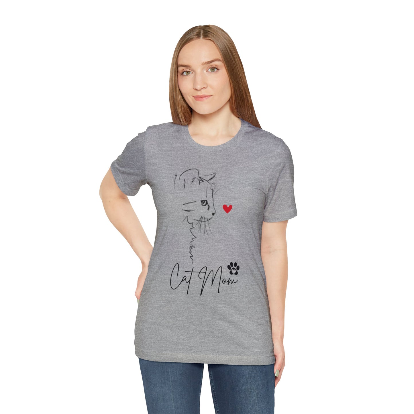 Cat Mom Paw T-shirt