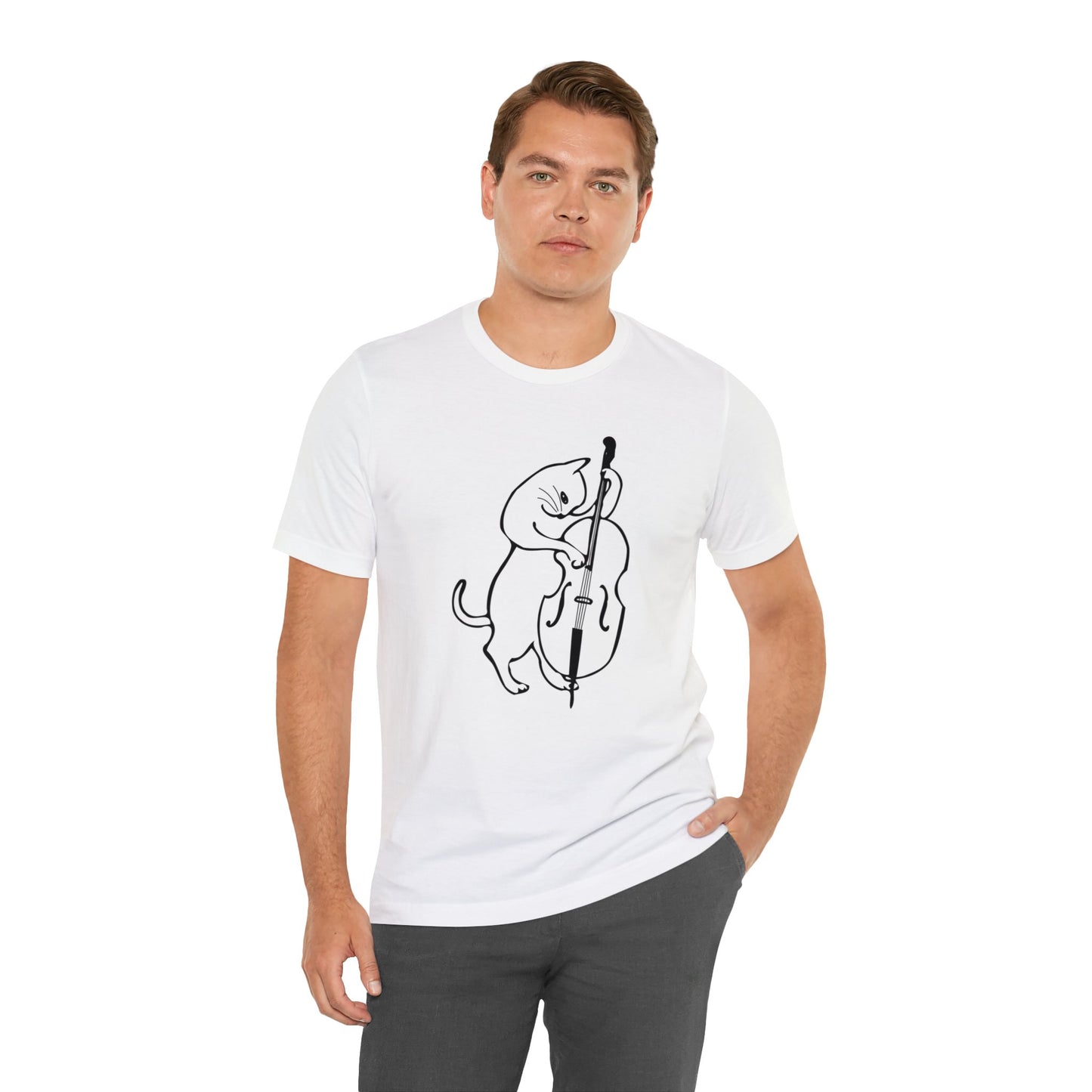 Cat Double Bass T-shirt