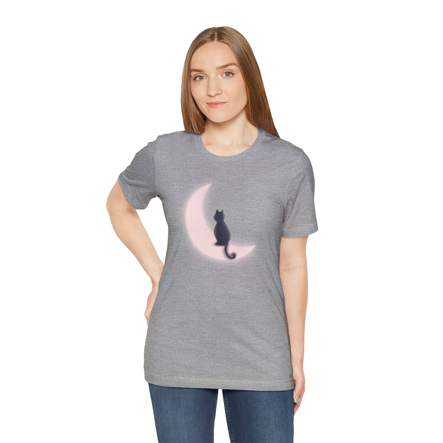 Black Cat Moon T-shirt