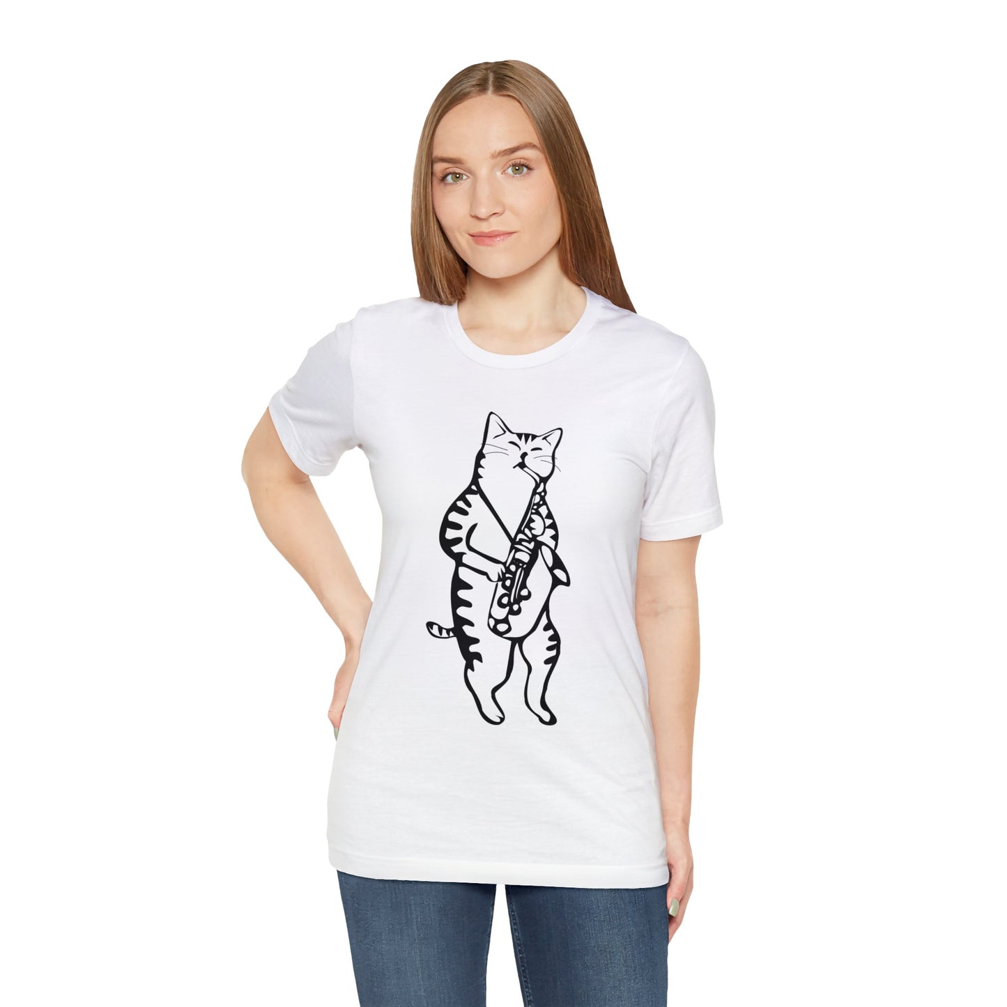 Cat Saxophone T-shirt