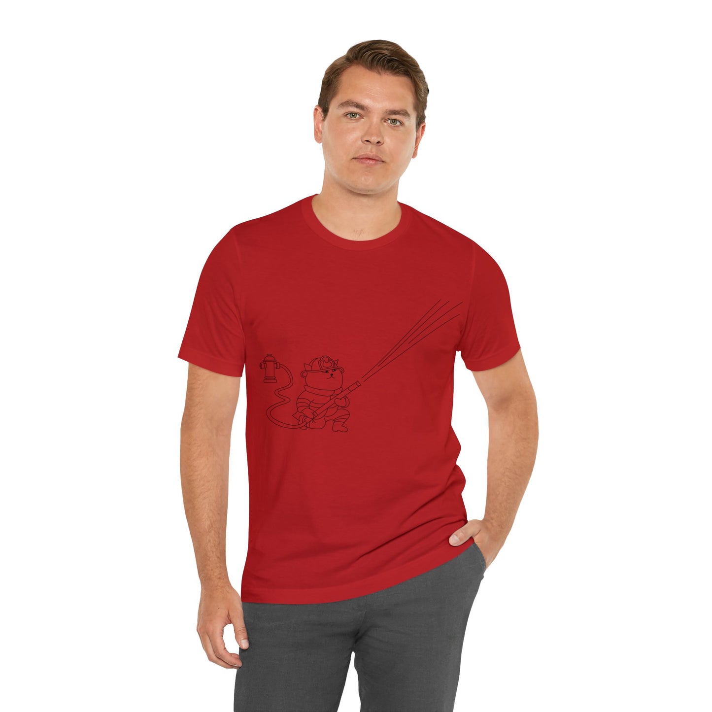 Cat Firefighter T-shirt