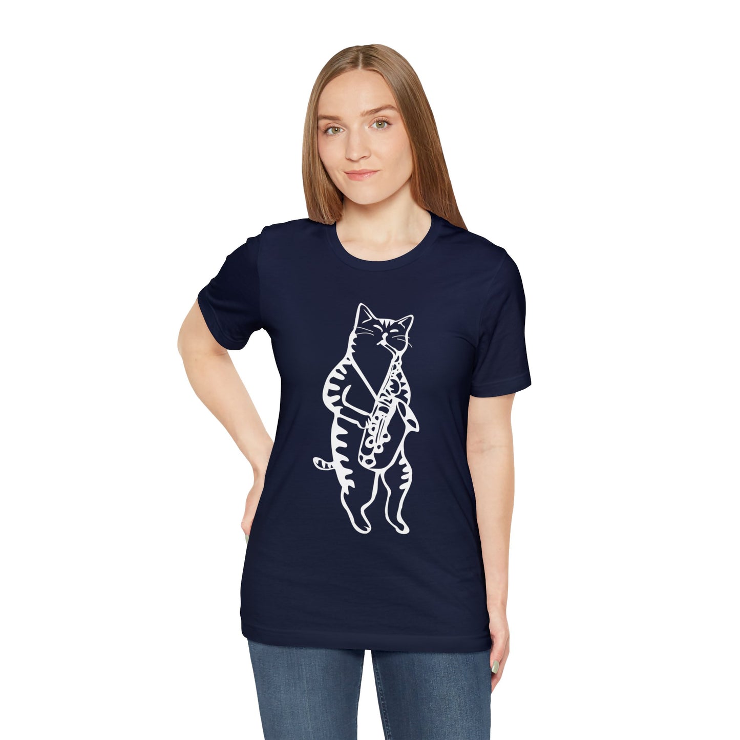 Cat Saxophone T-shirt