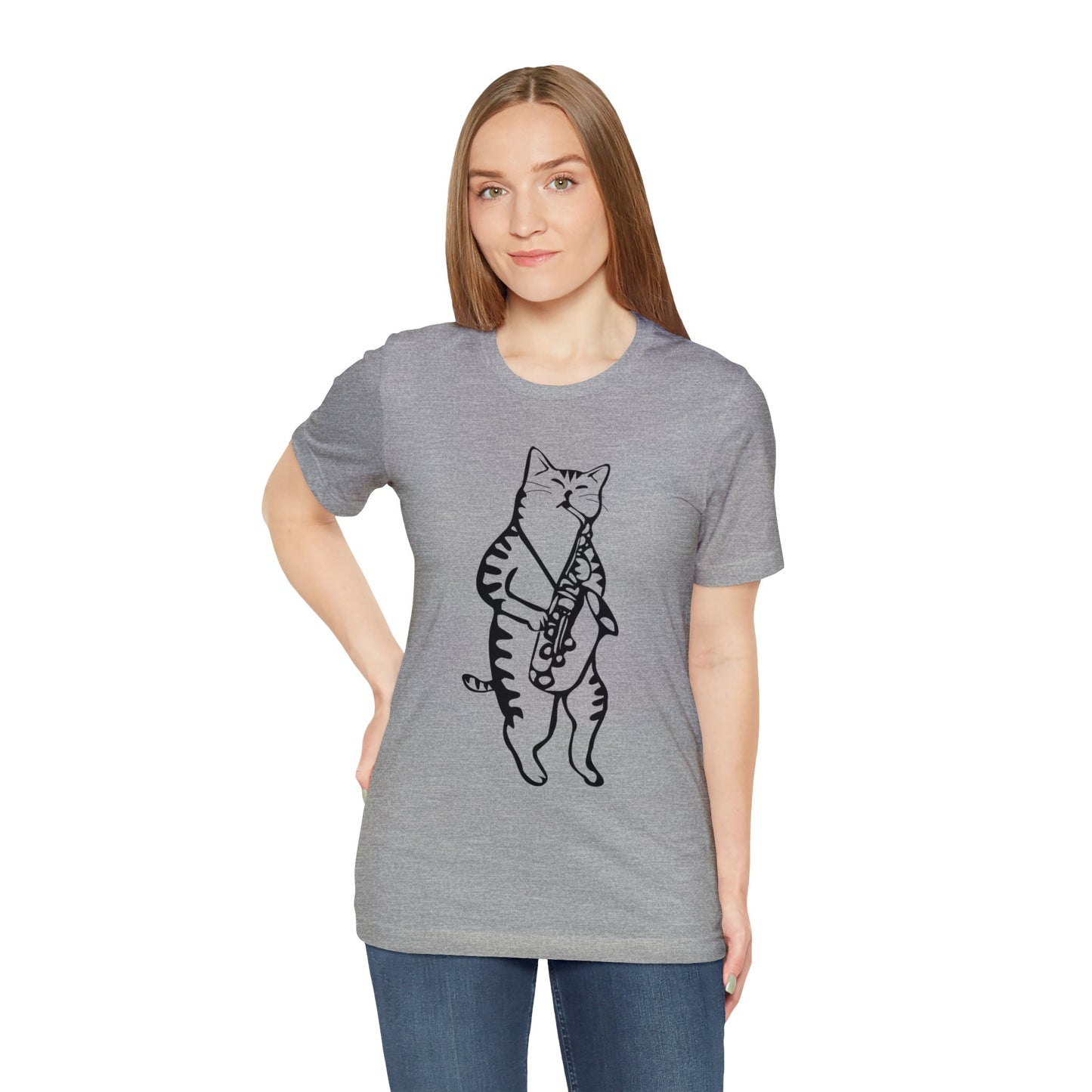 Cat Saxophone T-shirt