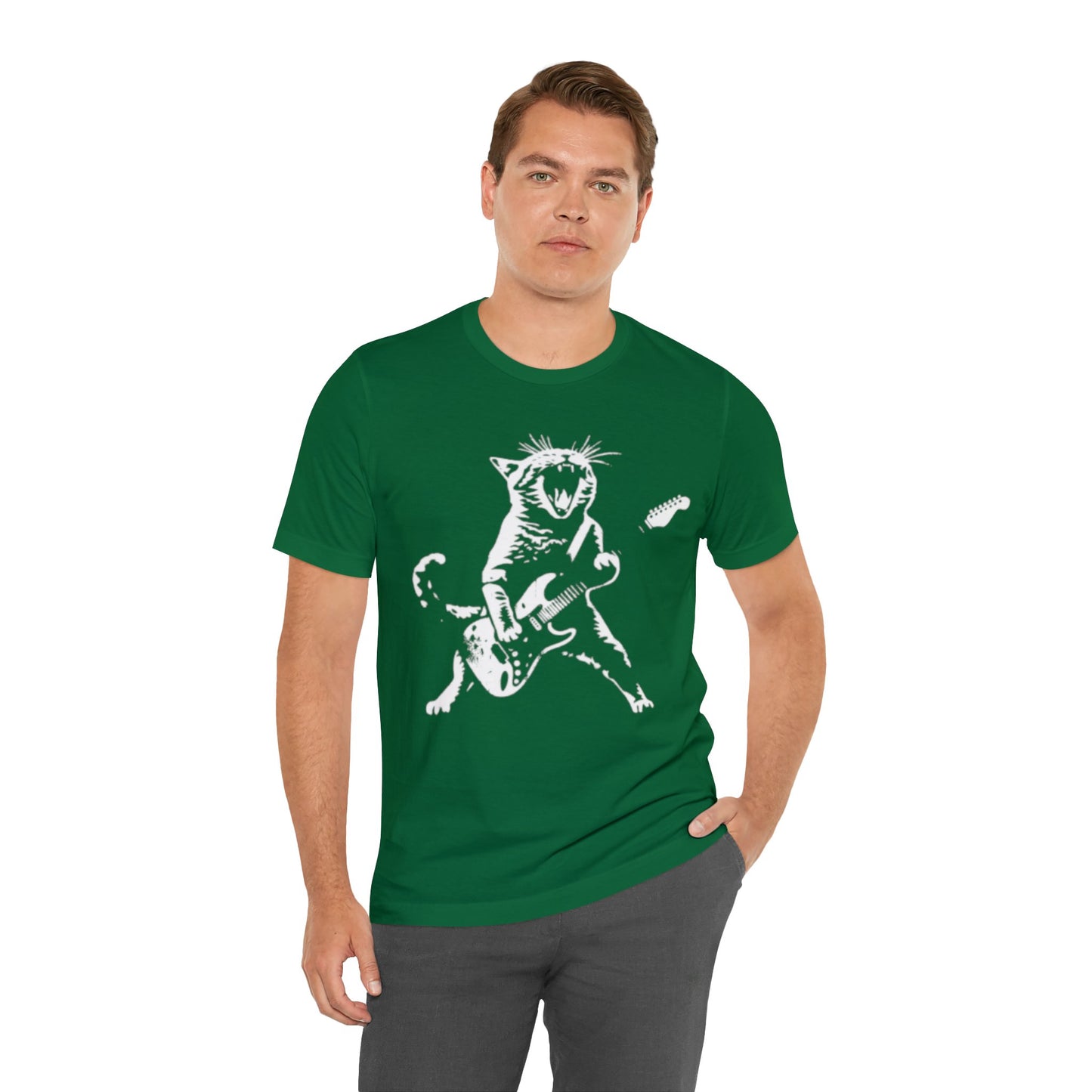 Rock Cat Guitar T-shirt